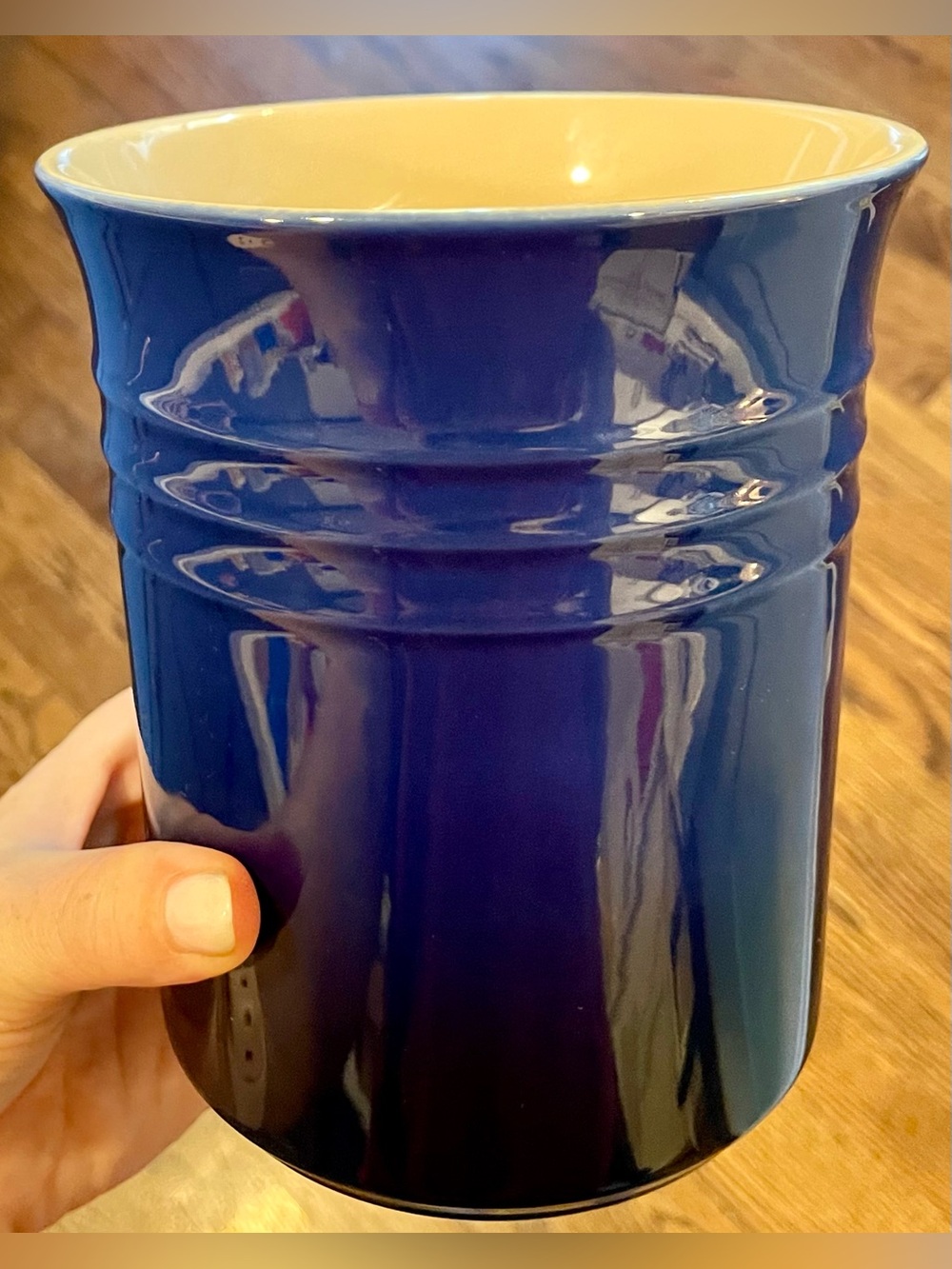 Le Creuset Indigo Blue Utensils Canister